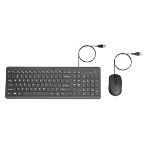 HP 150 Wired Keyboard + Mouse Combo