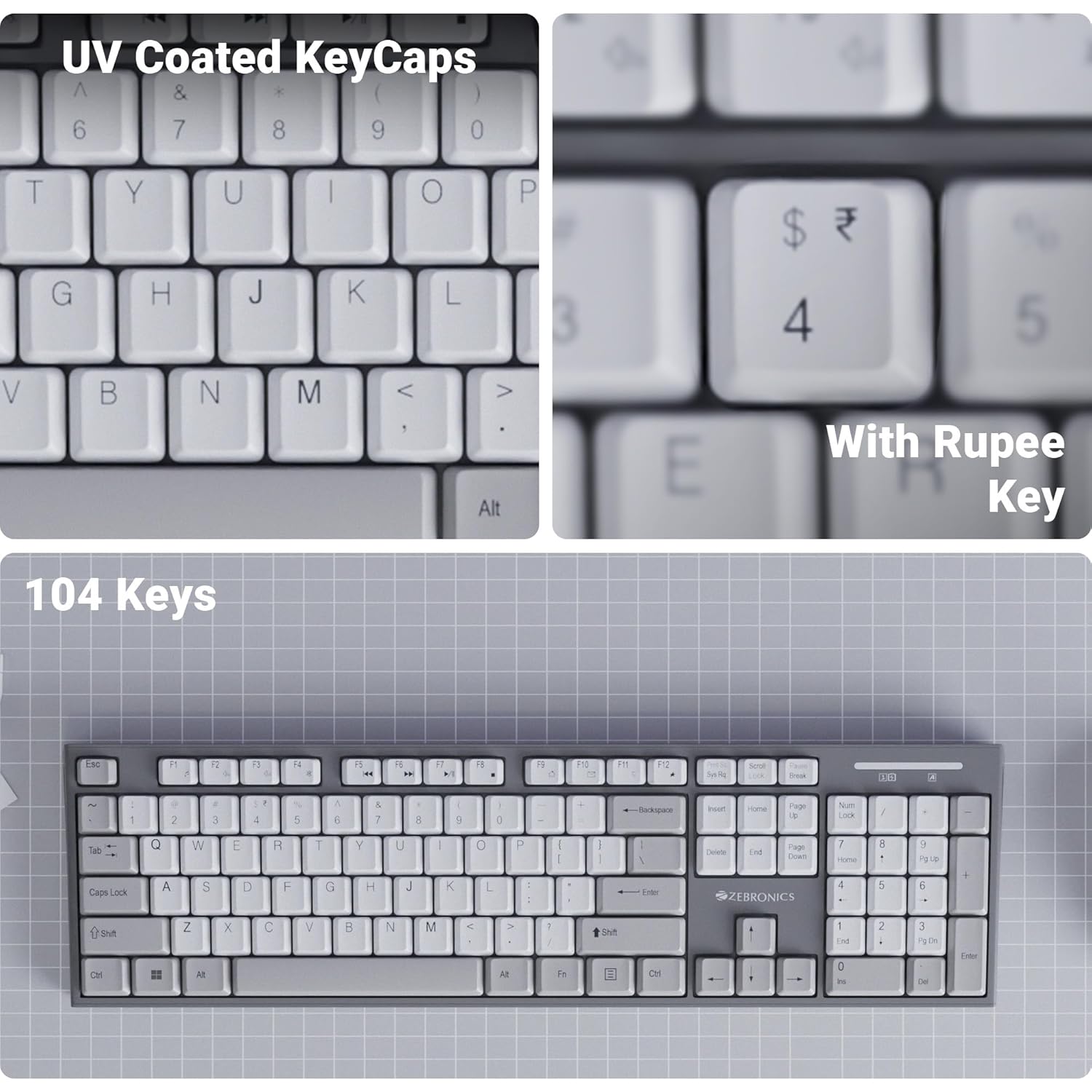 Quantum QHM7468 2.4GHz Wireless Keyboard Mouse Combo